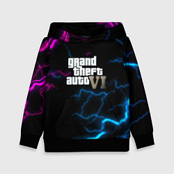 Толстовка-худи детская Grand theft auto storm, цвет: 3D-черный