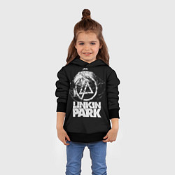 Толстовка-худи детская Linkin Park рэп-метал, цвет: 3D-черный — фото 2