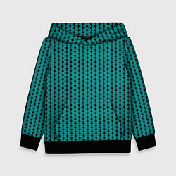 Детская толстовка Паттерн кружочки на зелёном