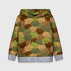 Детская толстовка Котики - камуфляж