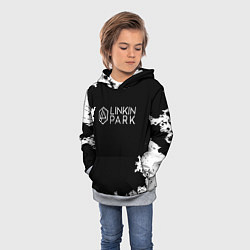 Толстовка-худи детская Linkin Park рок бенд, цвет: 3D-меланж — фото 2