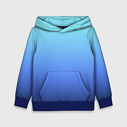 Детская толстовка Голубой и черно-синий градиент
