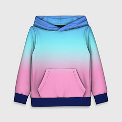 Детская толстовка Синий и голубо-розовый градиент