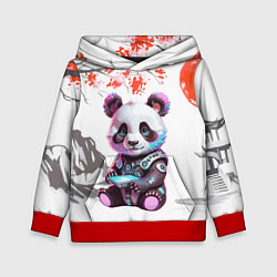 Толстовка-худи детская Funny panda - China, цвет: 3D-красный