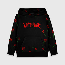 Толстовка-худи детская Bullet for my valentine rose album, цвет: 3D-черный
