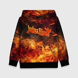 Толстовка-худи детская Fire - Judas Priest, цвет: 3D-черный