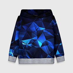 Детская толстовка Синие мелкие осколки калейдоскоп