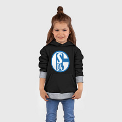 Толстовка-худи детская Schalke 04 fc club sport, цвет: 3D-меланж — фото 2