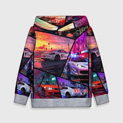 Толстовка-худи детская GTA style cars, цвет: 3D-меланж
