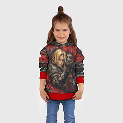 Толстовка-худи детская Edward Elric - Fullmetal Alchemist, цвет: 3D-красный — фото 2