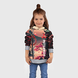 Толстовка-худи детская Катана Mitsubishi, цвет: 3D-меланж — фото 2