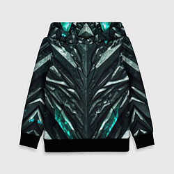 Детская толстовка Зелёная малахитовая броня