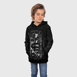 Толстовка-худи детская Рок атрибутика Nirvana, цвет: 3D-черный — фото 2