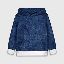 Детская толстовка Текстура тёмно-синий мелкие квадраты