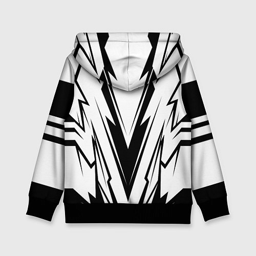 Детская толстовка Tesla - black and white / 3D-Черный – фото 2