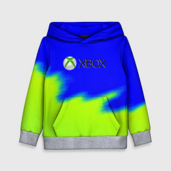 Толстовка-худи детская Xbox кислотный стиль текстура, цвет: 3D-меланж