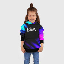 Толстовка-худи детская Louna neon bend, цвет: 3D-черный — фото 2