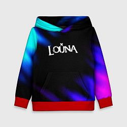 Толстовка-худи детская Louna neon bend, цвет: 3D-красный