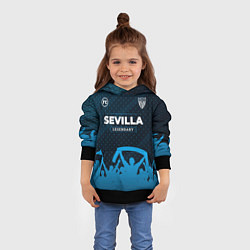 Толстовка-худи детская Sevilla legendary форма фанатов, цвет: 3D-черный — фото 2