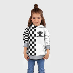 Толстовка-худи детская Helldivers 2: Chess Logo, цвет: 3D-меланж — фото 2