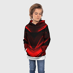 Толстовка-худи детская Geometry stripes line, цвет: 3D-белый — фото 2