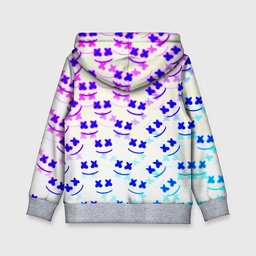Детская толстовка Marshmello pattern neon / 3D-Меланж – фото 2