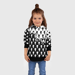 Толстовка-худи детская Billie Eilish pattern black, цвет: 3D-черный — фото 2