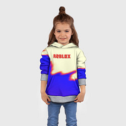 Толстовка-худи детская Roblox краски текстура game, цвет: 3D-меланж — фото 2