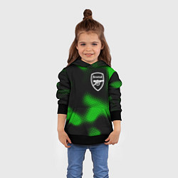 Толстовка-худи детская Arsenal sport halftone, цвет: 3D-черный — фото 2