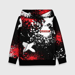 Детская толстовка Хавал на фоне граффити и брызг красок