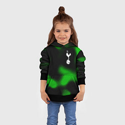 Толстовка-худи детская Tottenham sport halftone, цвет: 3D-черный — фото 2