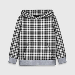 Детская толстовка Серо-белый клетчатый