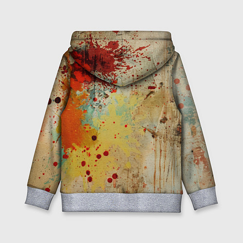 Детская толстовка Джон Уик с пистолетом в стиле гранж / 3D-Меланж – фото 2