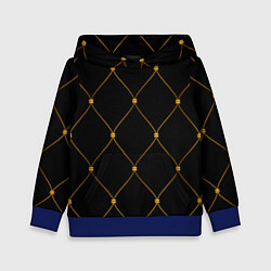 Детская толстовка Желтая сетка на черном