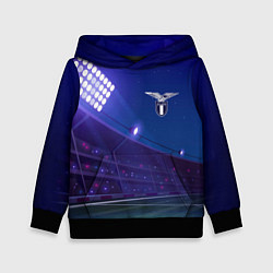Толстовка-худи детская Lazio ночное поле, цвет: 3D-черный