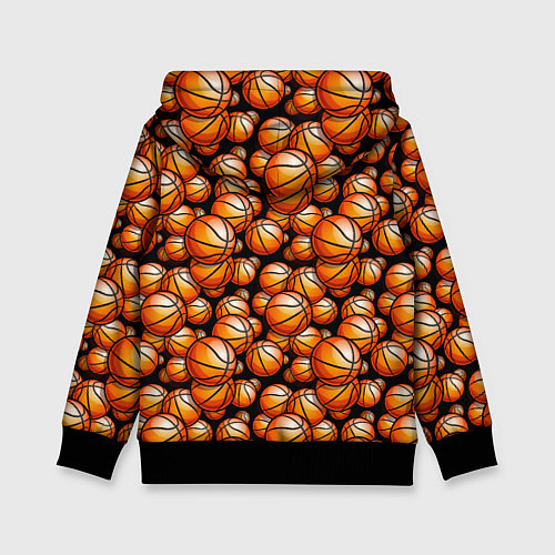 Детская толстовка Баскетбольные мячики / 3D-Черный – фото 2