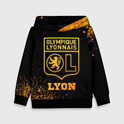 Толстовка-худи детская Lyon - gold gradient, цвет: 3D-черный