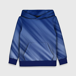 Детская толстовка Белые полосы на синем фоне