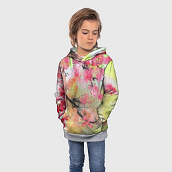 Толстовка-худи детская Japan sakura, цвет: 3D-меланж — фото 2