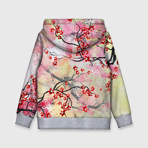 Детская толстовка Samurai v sakure / 3D-Меланж – фото 2