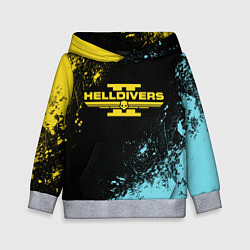 Толстовка-худи детская Helldivers 2: Skull Logo, цвет: 3D-меланж