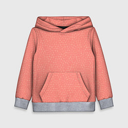 Детская толстовка Паттерн мозаика тёмно-персиковый