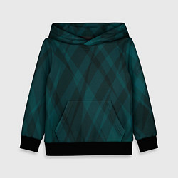 Детская толстовка Тёмный зелёный полосатый