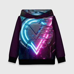 Детская толстовка Neon geometric abstraction - ai art