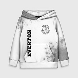 Толстовка-худи детская Everton sport на светлом фоне вертикально, цвет: 3D-белый