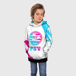 Толстовка-худи детская PSV neon gradient style, цвет: 3D-черный — фото 2