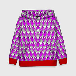 Детская толстовка Розово-белый паттерн