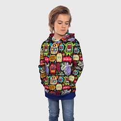 Толстовка-худи детская No bad days, цвет: 3D-синий — фото 2