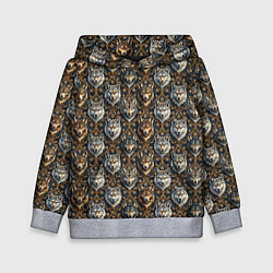 Детская толстовка Волки паттерн