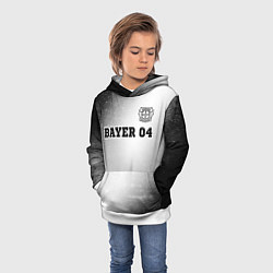 Толстовка-худи детская Bayer 04 sport на светлом фоне посередине, цвет: 3D-белый — фото 2